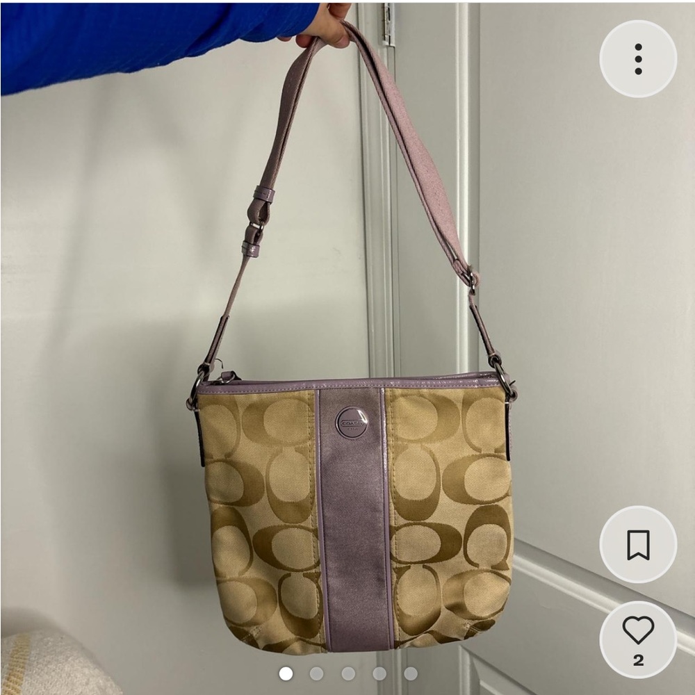 COACH 29561E SIGNATURE STRIPED DUFFLE CROSSBODY BAG